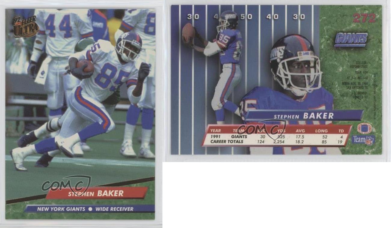 Fleer Ultra Stephen Baker 1992 meilleur #272