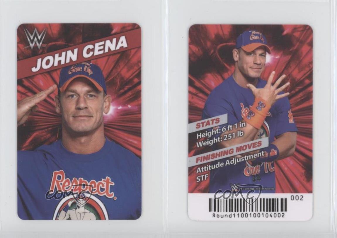 2018 Andamiro wwe Superstar Rumble Prize Cards John Cena #002