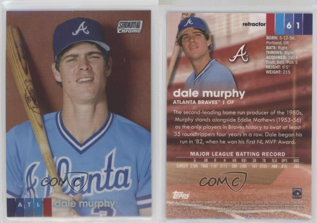 2020 Stadium Club Dale Murphy Atlanta Braves #61