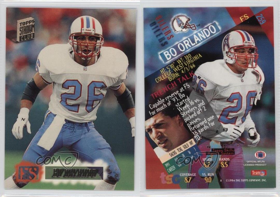 1994 Stadium Club #259 Bo Orlando Houston Oilers