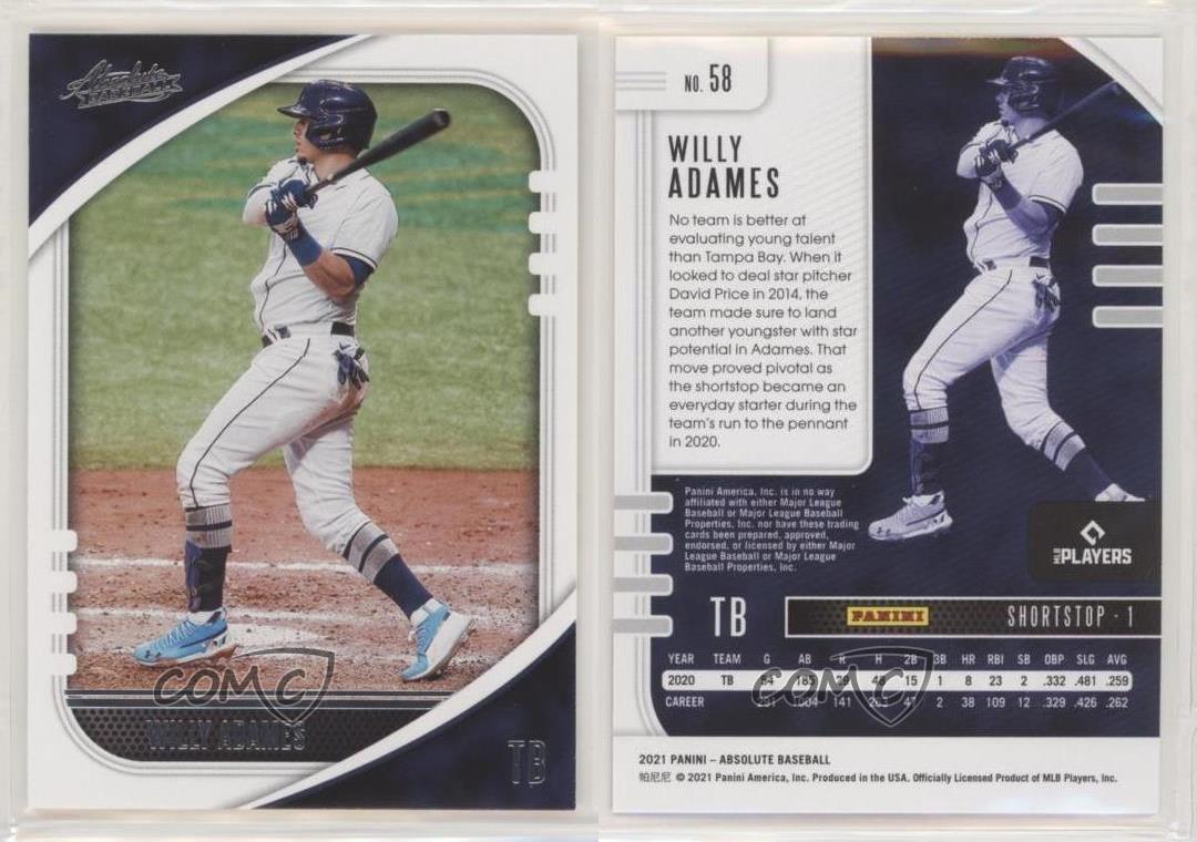 Panini Absolute Retail 2021 Willy Adames #58 - Imagen 3 de 4