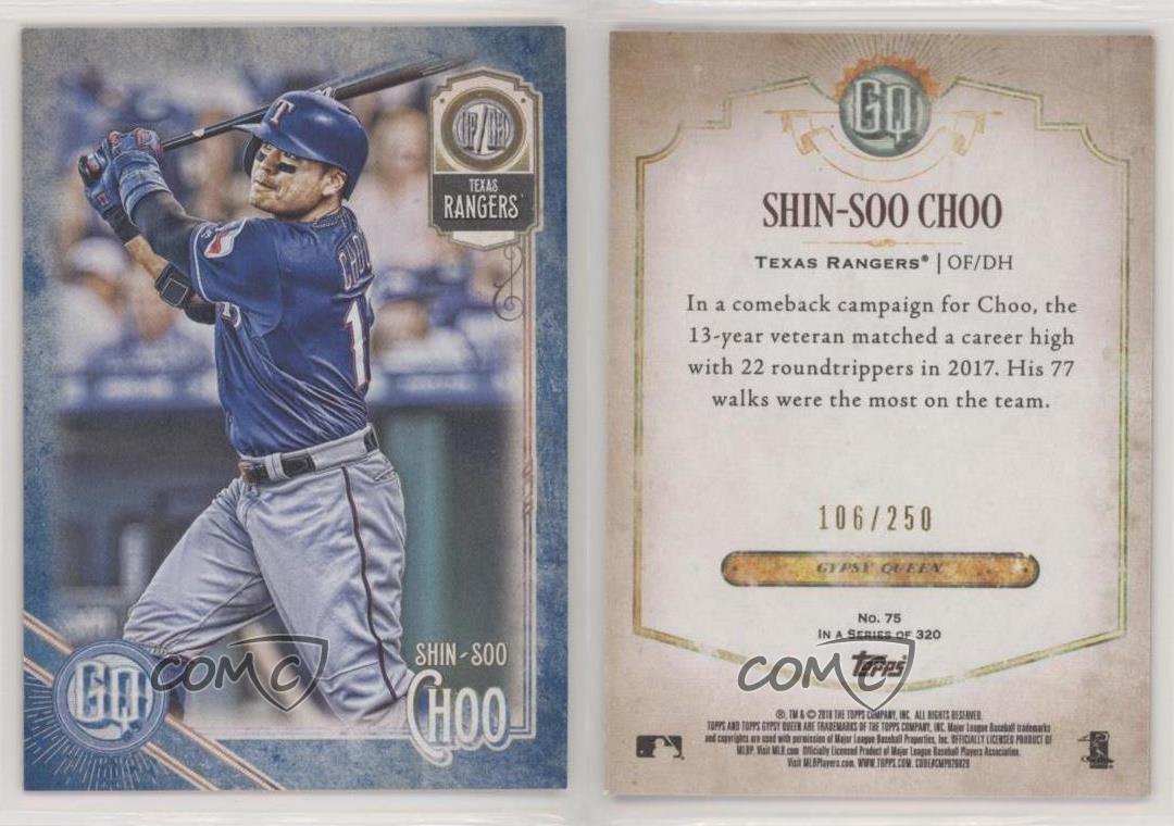 Ventes exceptionnelles 2018 Topps Gypsy Queen Indigo /250 Shin-Soo Choo #75