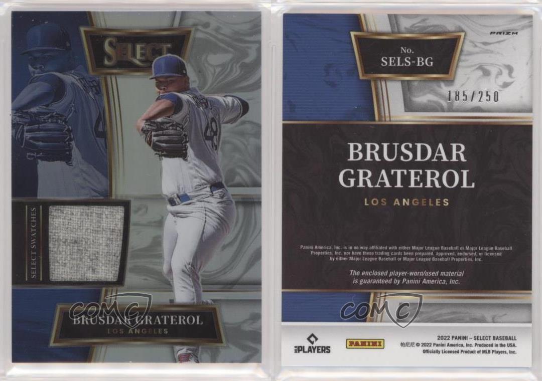 2022 Panini Select BRUSDAR GRATEROL Prizm Jersey /250 #SELS-BG Dodgers