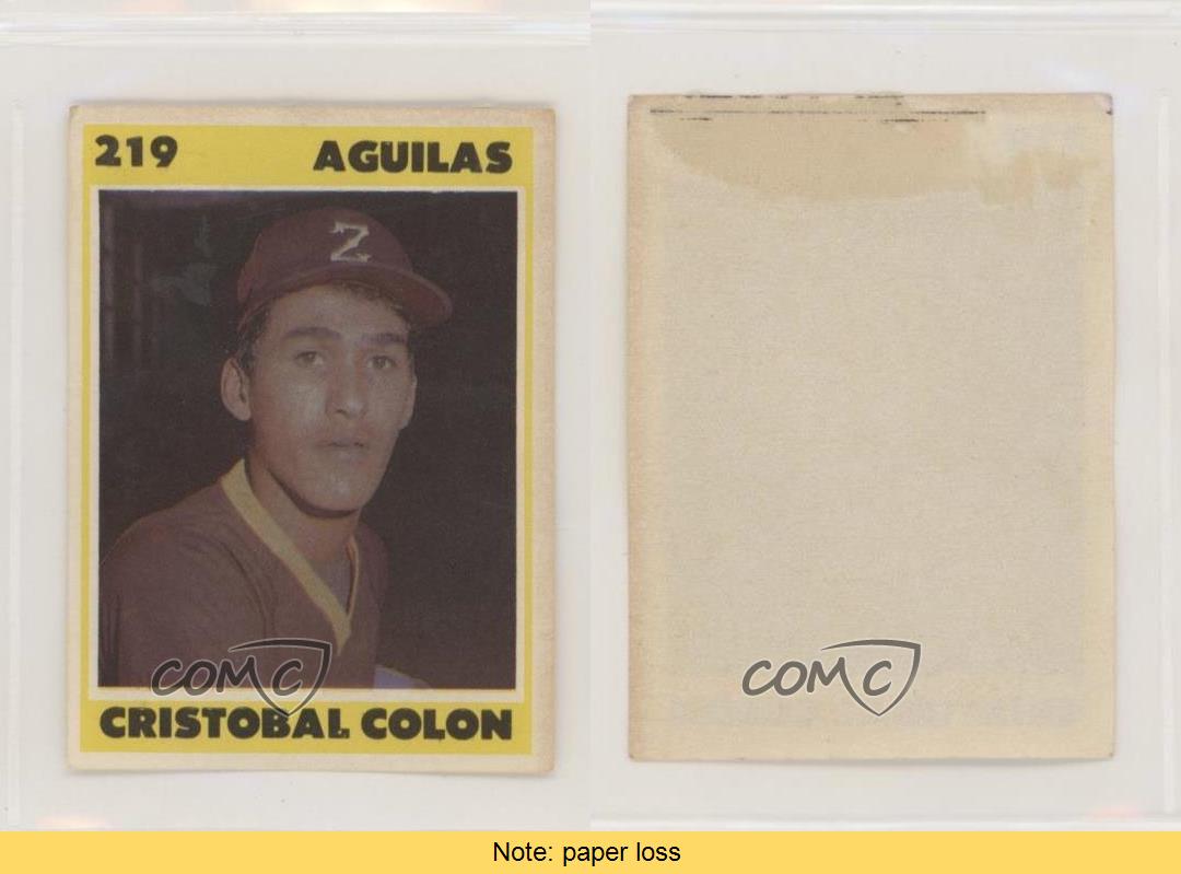 1987-88 Venezuelan Winter League Stickers Cristobal Colon #219 - Picture 3 of 3