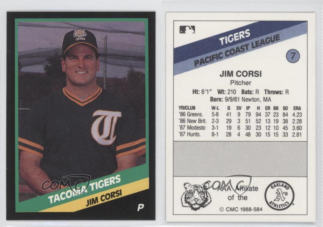 1988 CMC AAA Jim Corsi #584 - Picture 4 of 4