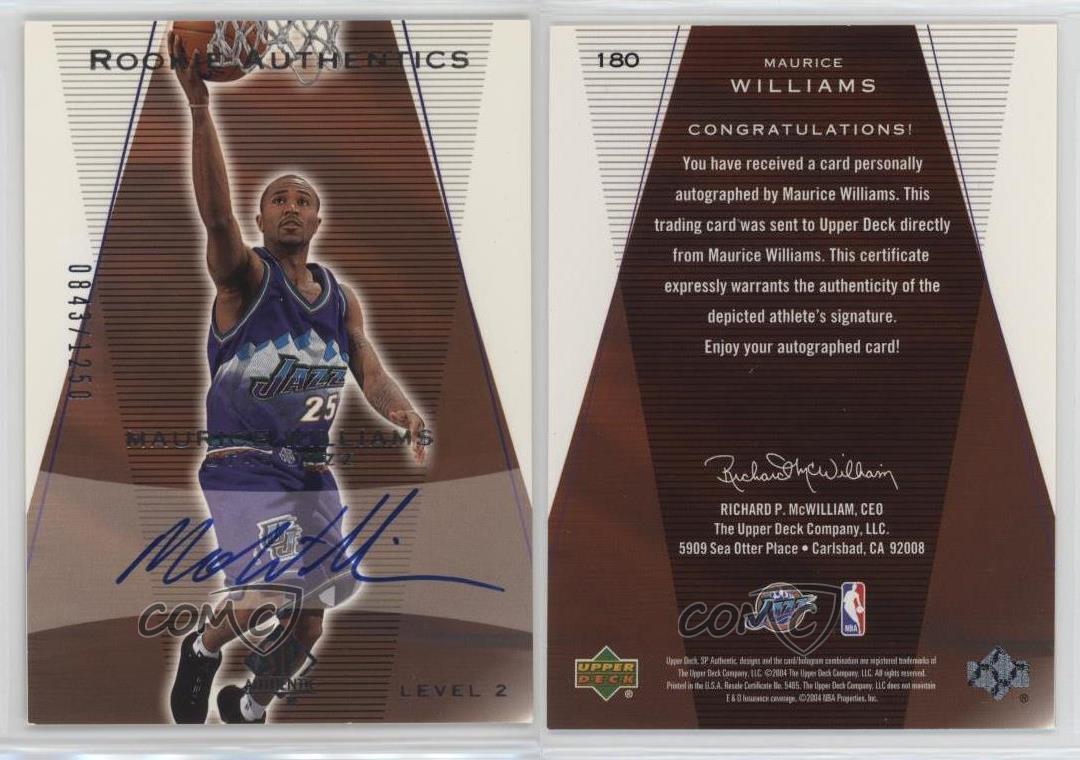2003-04 SP Authentic Rookie Authentics /1250 Mo Williams #180 Rookie Auto RC
