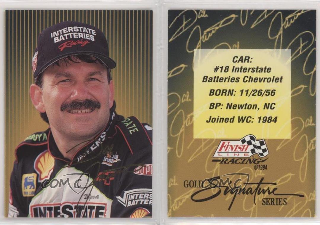 1994 Finish Line Gold Signature Series Dale Jarrett #18 HOF - Picture 3 of 4