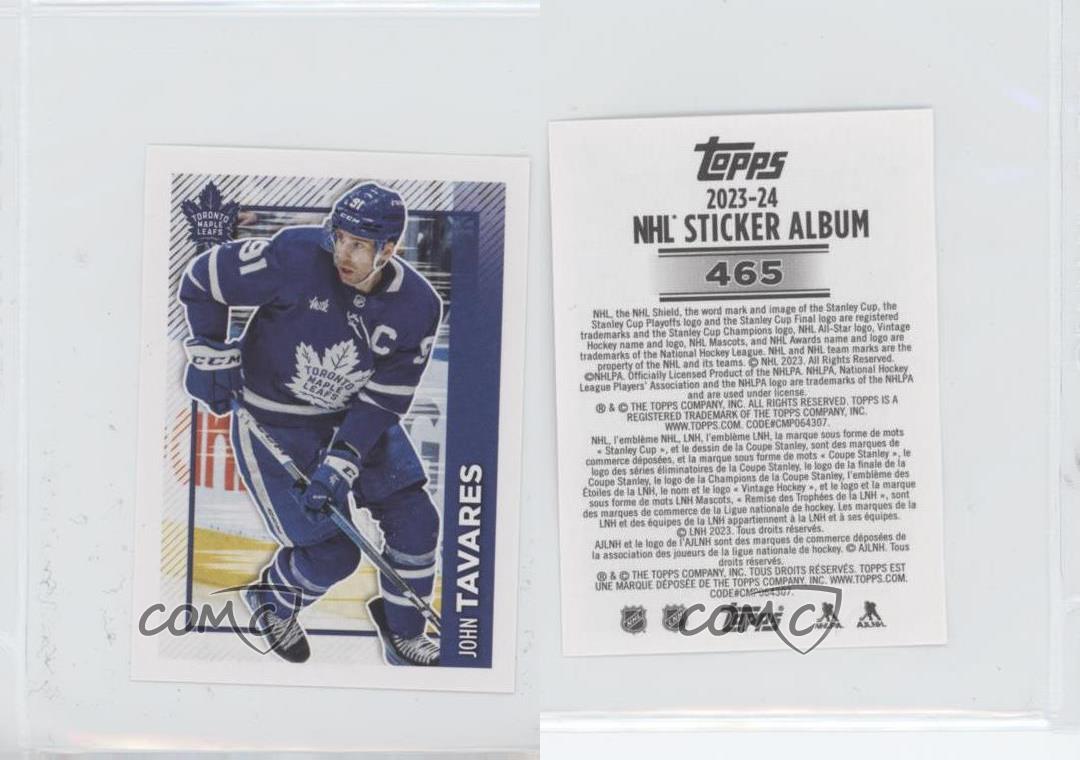 2023-24 Topps NHL Sticker Collection John Tavares #465