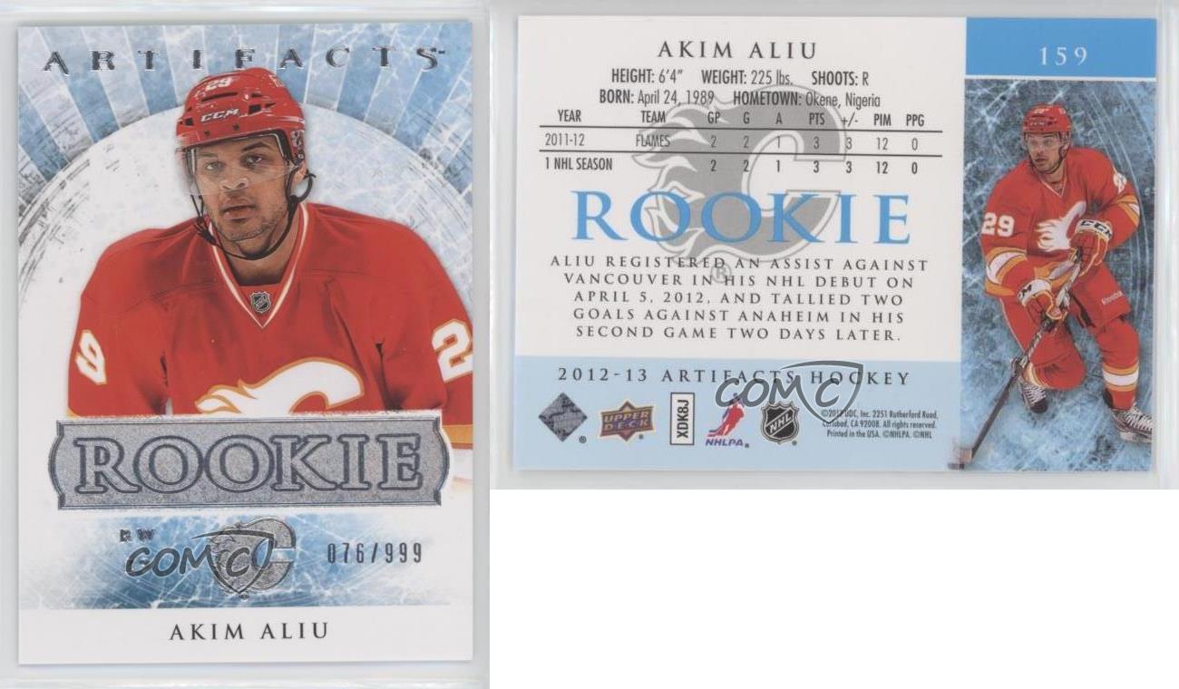 2012-13 Upper Deck Artifacts /999 Akim Aliu #159 Rookie RC