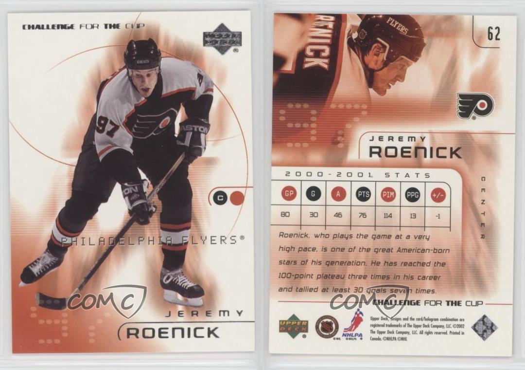 2001-02 Upper Deck Challenge for the Cup Jeremy Roenick #62 HOF - Picture 3 of 4