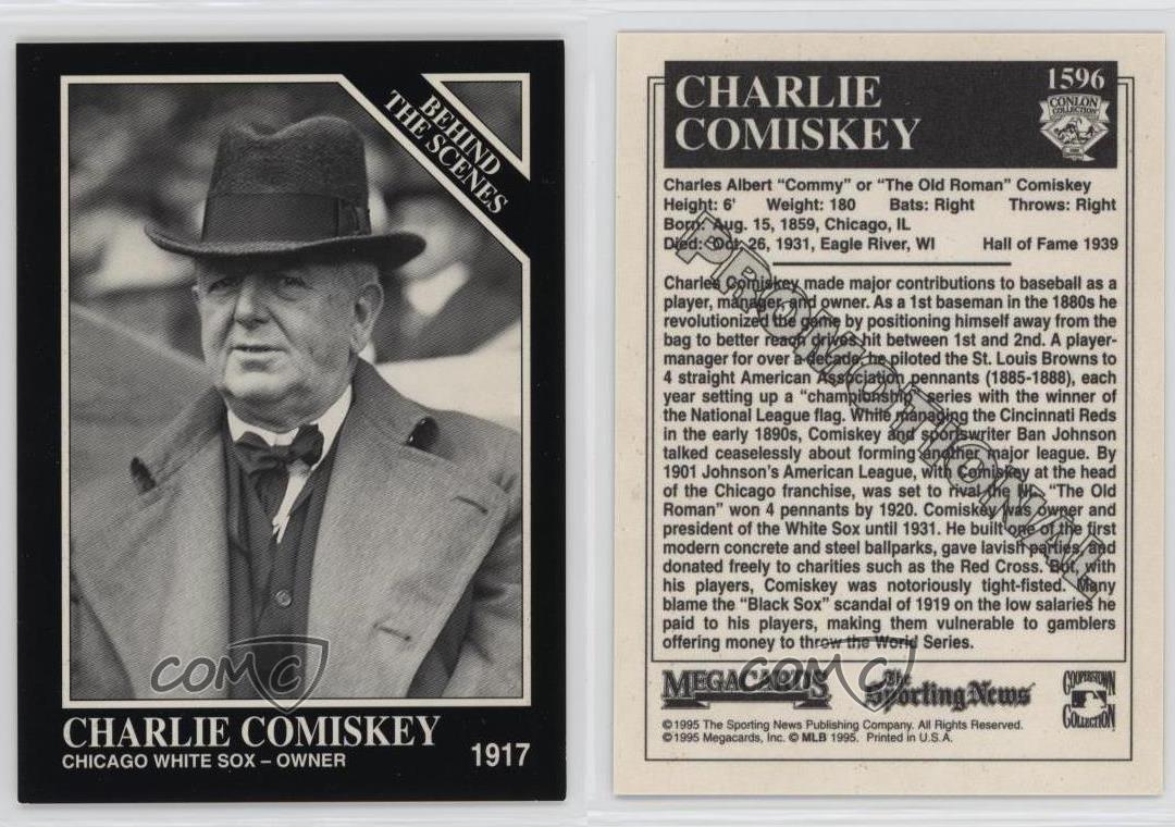 1995 Megacards The Sporting News Conlon Collection Promo Charles Comiskey #1596 - Picture 3 of 3