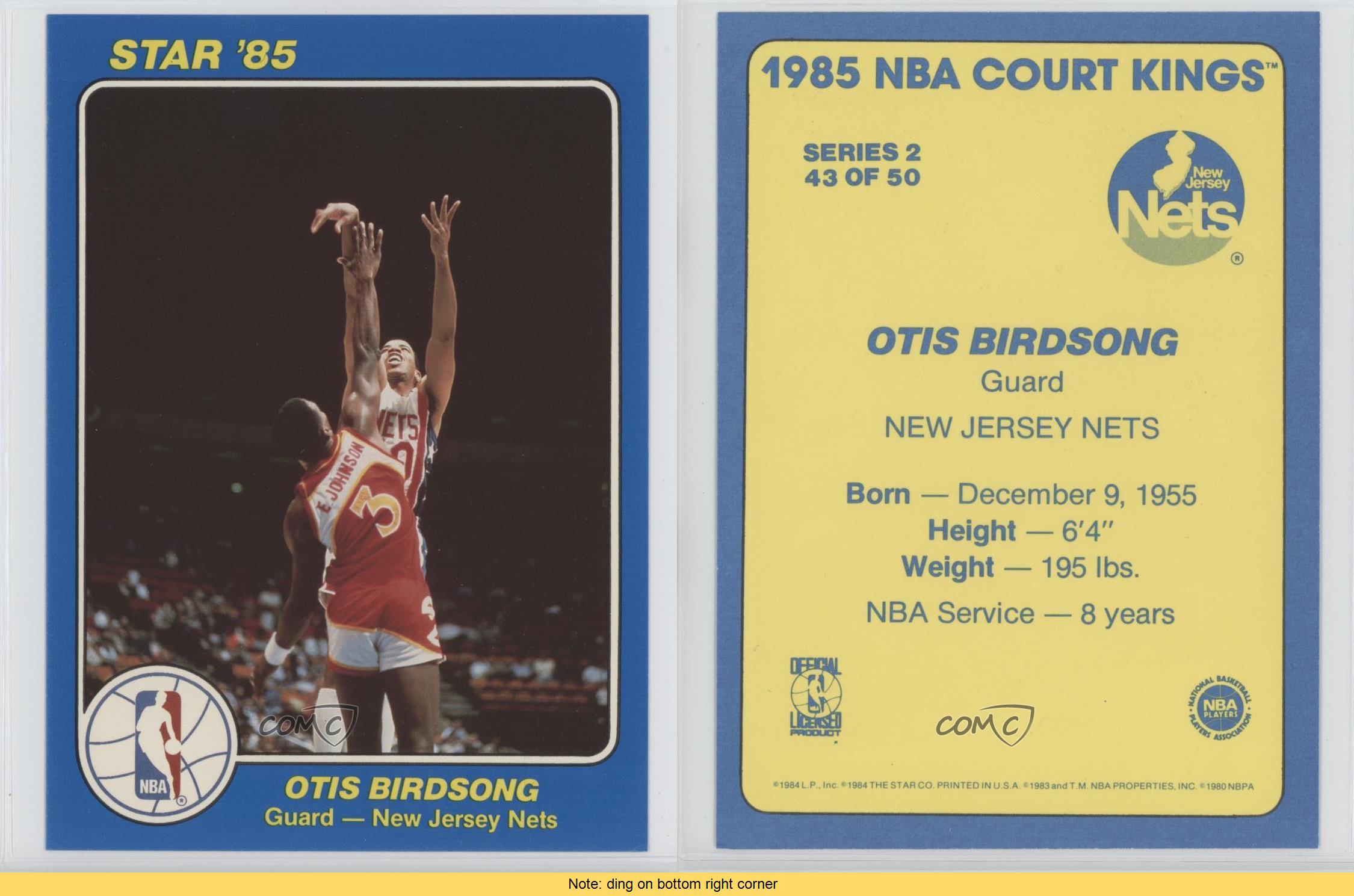 1984 Star NBA Court Kings 5x7 43 Otis Birdsong New Jersey Nets