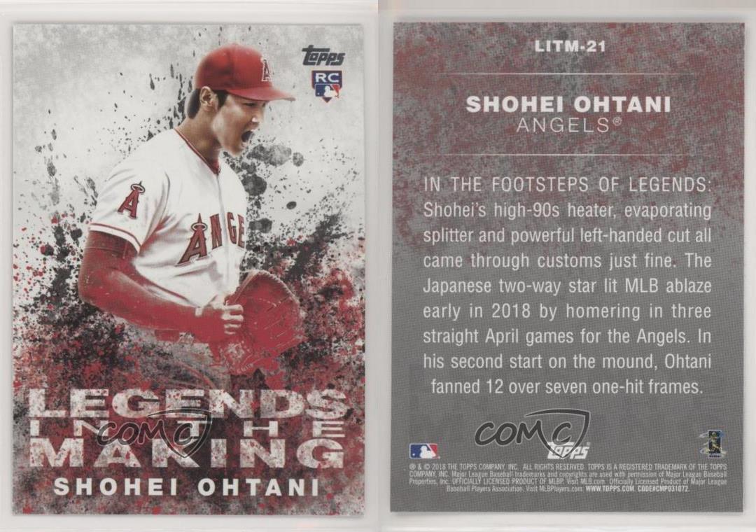 2018 Topps Update Legends in the Making Shohei Ohtani #LITM-21 