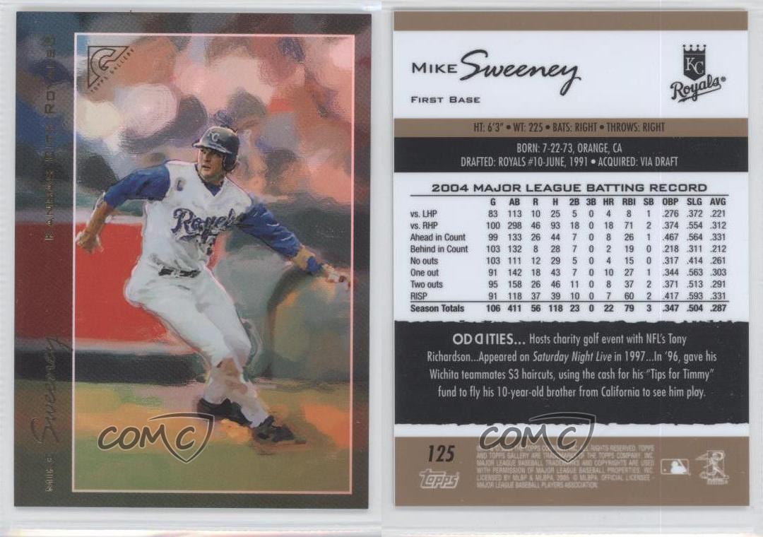 2005 Topps Gallery Artist's Proof Mike Sweeney #125 - Picture 4 of 4