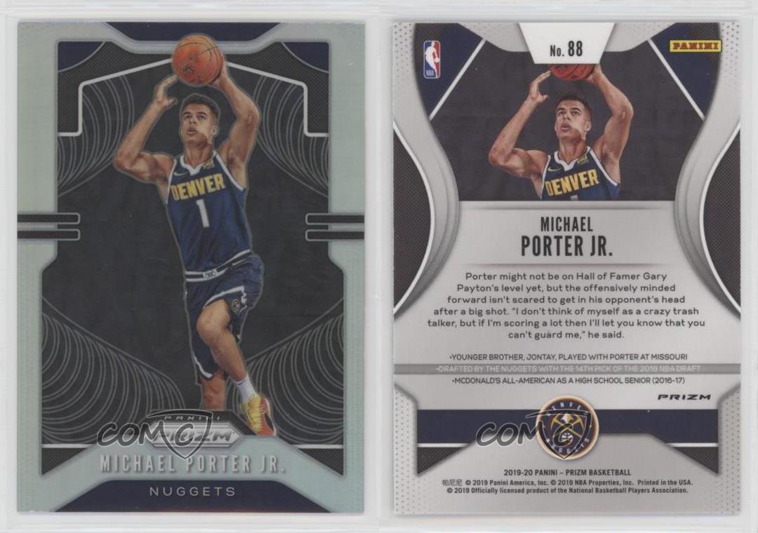 その他 PANINI PRIZM SILVER MICHAEL PORTER Jr. 2019-20 Panini Prizm - Silver Prizm #88 Michael Porter Jr