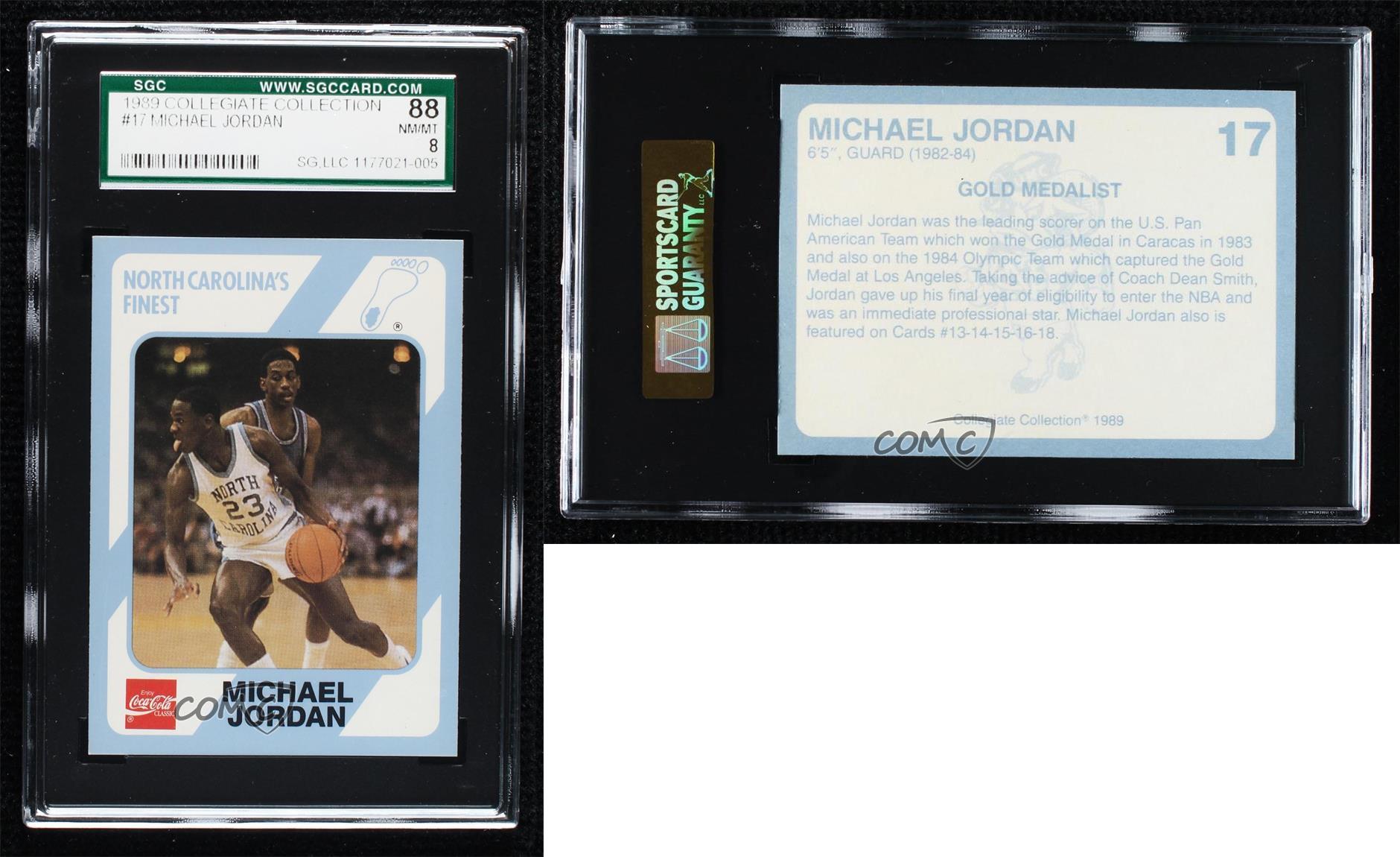 1989 Collegiate Collection/CocaCola North Carolina's Finest Michael Jordan HOF eBay