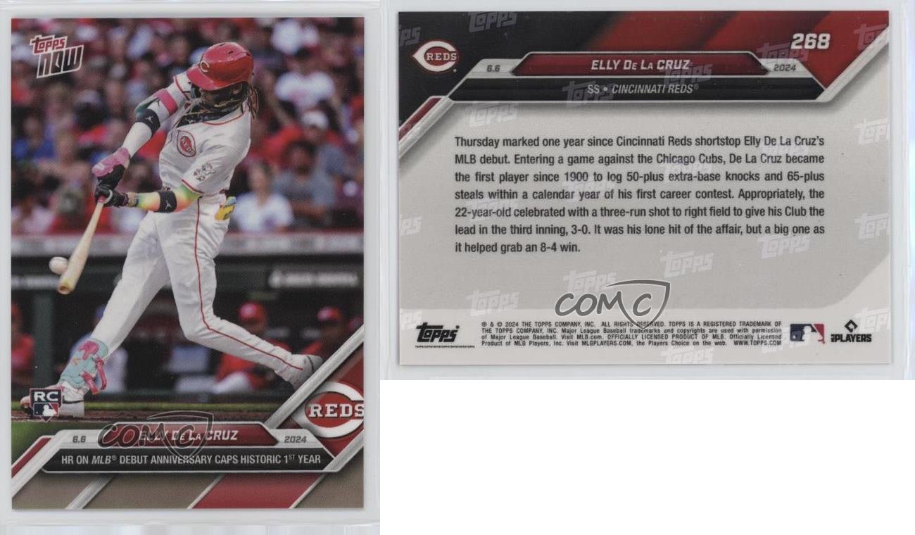 ELLY♡ Rookie Topps Now 268 Elly De La Cruz Cincinnati Reds