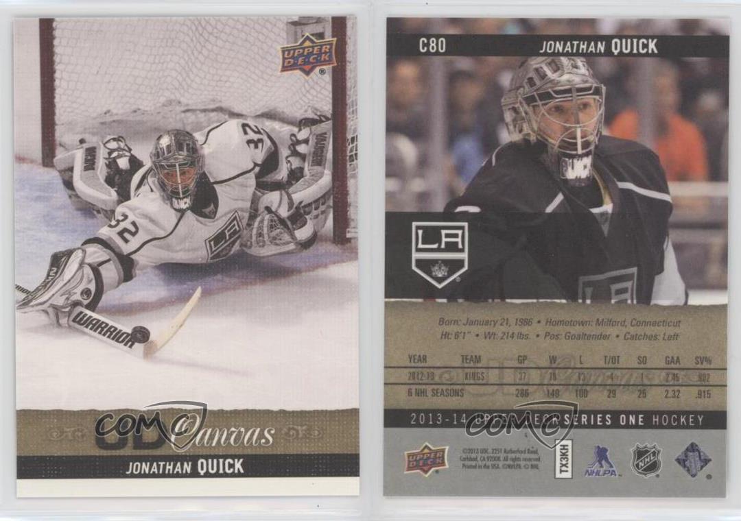 2013-14 Upper Deck UD Canvas Jonathan Quick #C80