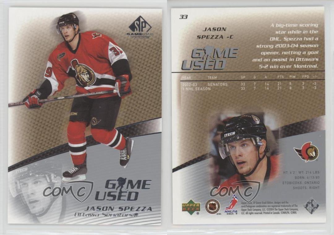 2003-04 SP Game Used Edition Jason Spezza #33 - Picture 4 of 4