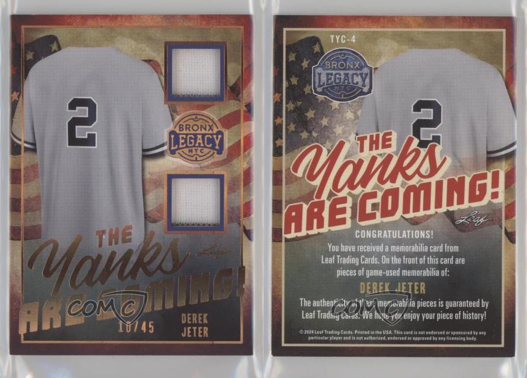 2024 Hoja A Bronx Legacy Bronze Holofoil Spectrum/45 Derek Jeter #TYC-4 HOF - Imagen 3 de 3