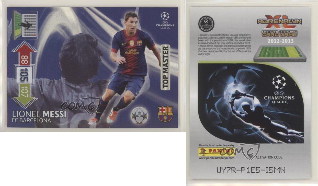 Lionel Messi 001 PANINI Adrenalyn XL Champions League 2012/13 Top Master 