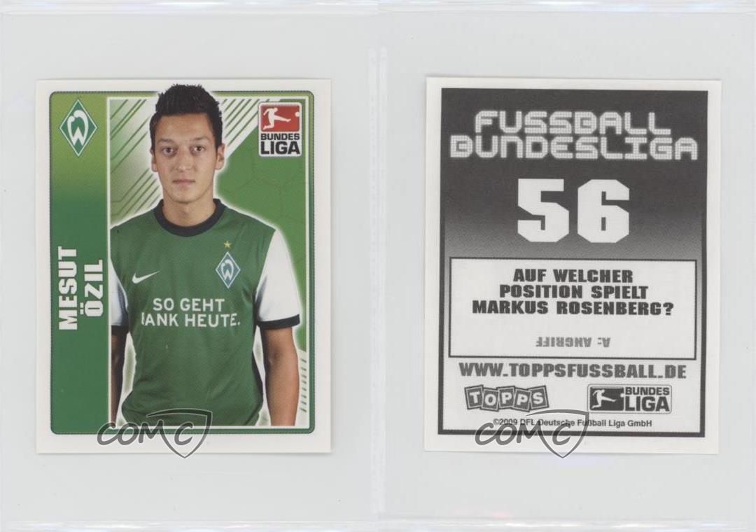2009-10 Topps Fussball Bundesliga Stickers Mesut Ozil #56 | eBay