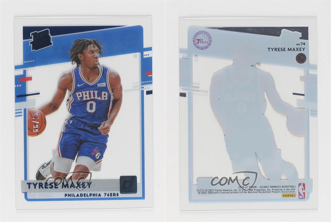 panini clearly donruss tyrese maxey