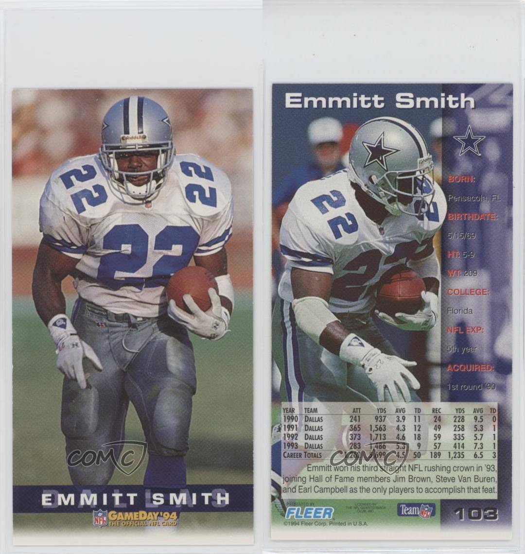 Emmitt Smith Football Cards 1990 Score Supplemental