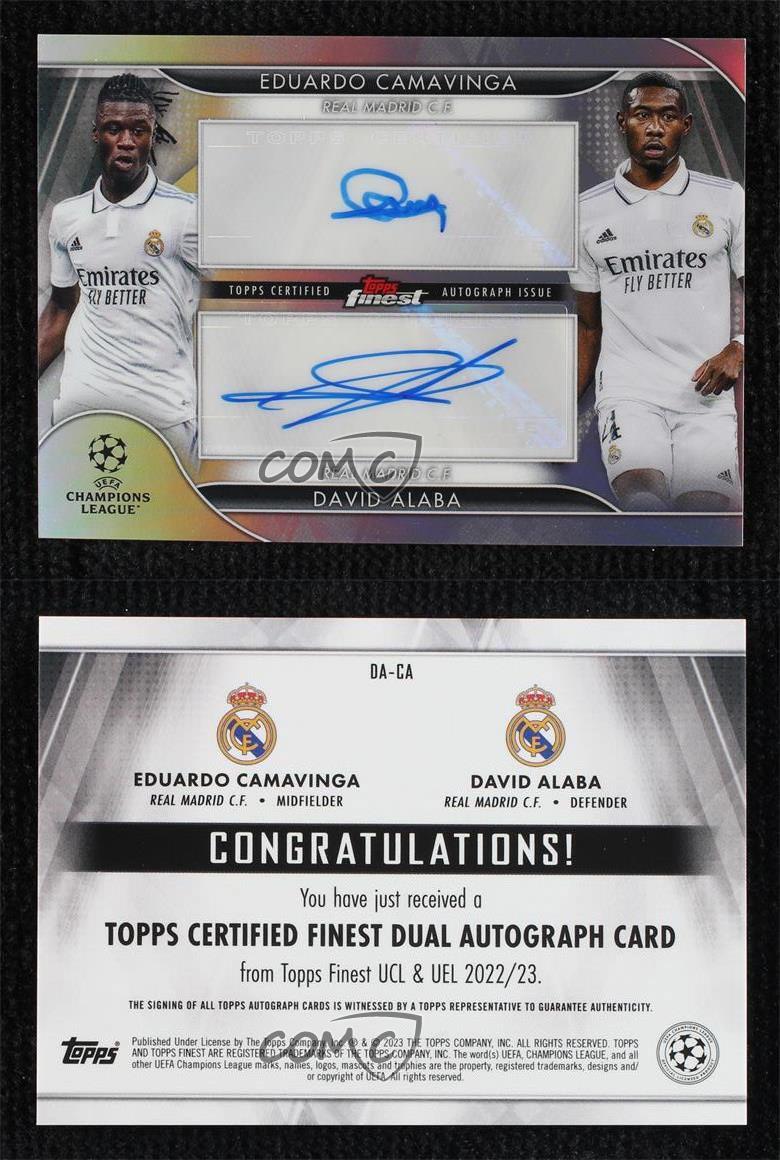 Topps CAMAVINGA / DAVID ALABA Dual Auto
