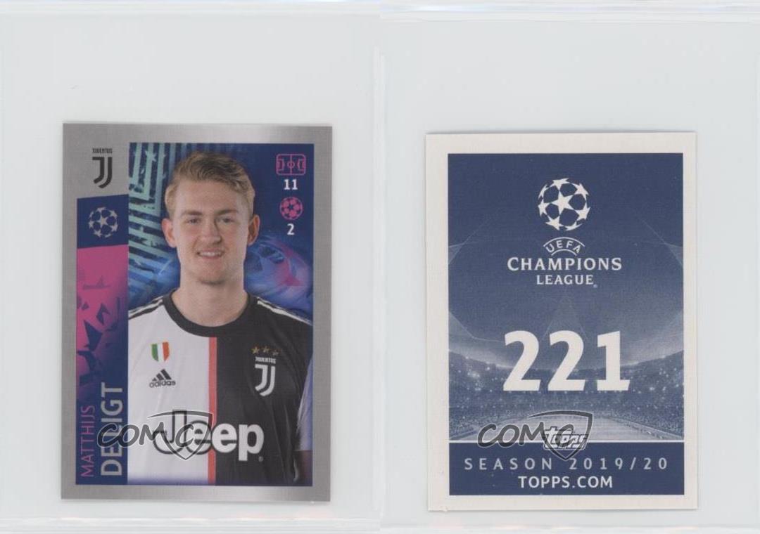 Champions League 19 20 2019 2020 Sticker 221 Juventus Turin Matthijs De Ligt 