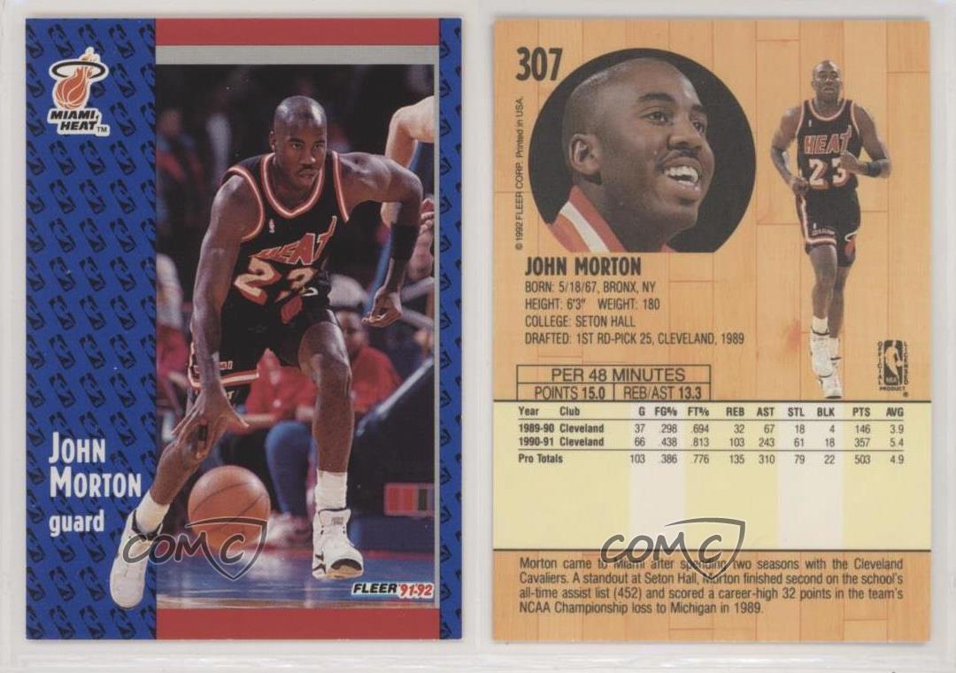 1991-92 Fleer John Morton #307