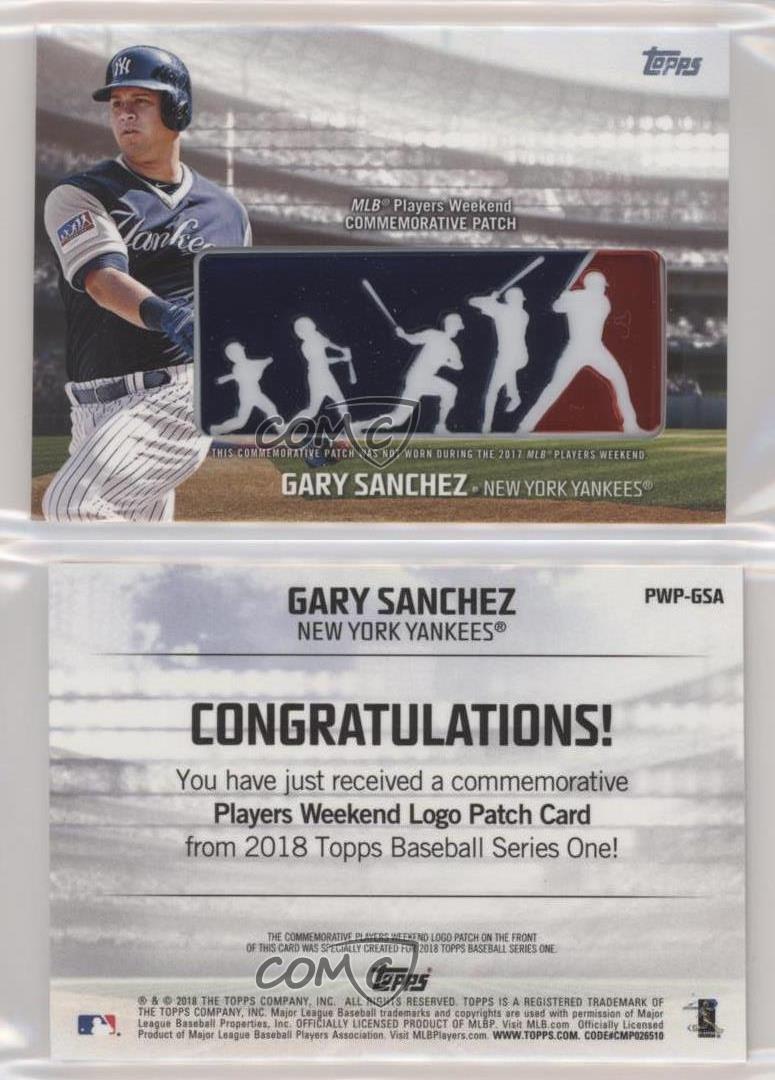 You Choose 2018 Topps Baseball Players Weekend PATCH Cards 
