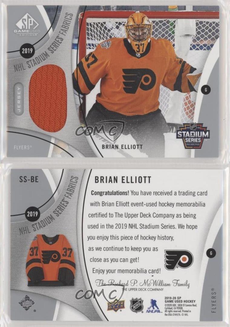 2019-20 Upper Deck SP Game Used NHL Stadium Series Fabrics Brian Elliott #SS-BE