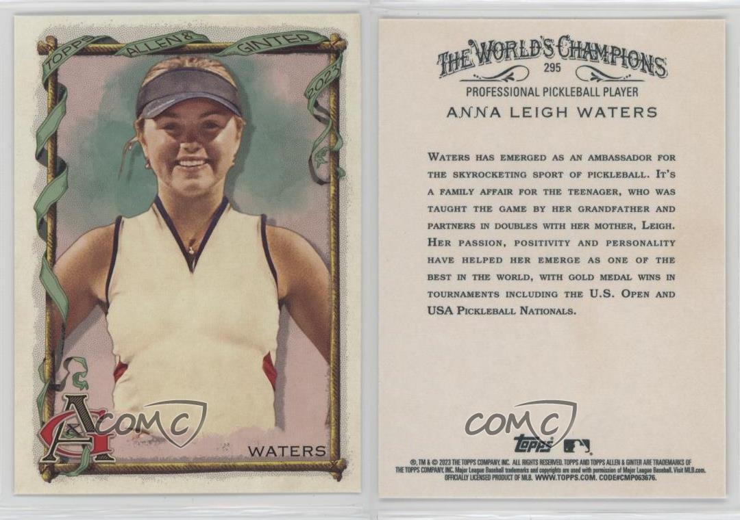 2023 Topps Allen & Ginter Anna Leigh Waters #295 Rookie RC - Foto 3 di 7