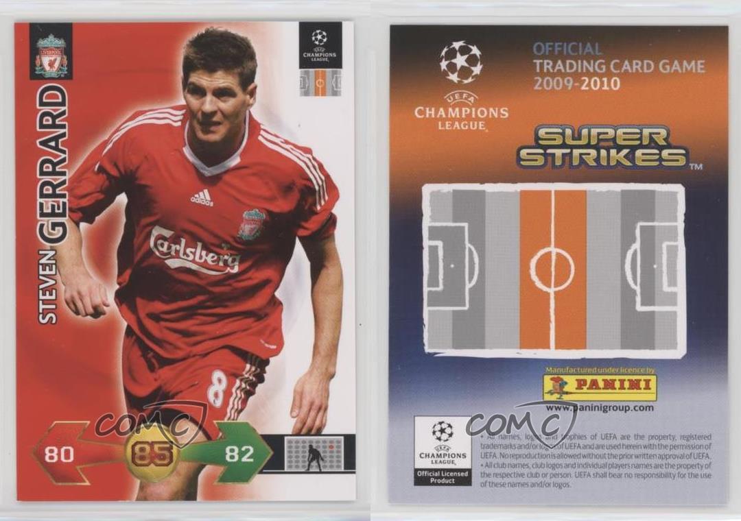 Gerrard Panini Champions League 2009 Fans Favourite SUPER STRIKES CARD LIVERPOOL 