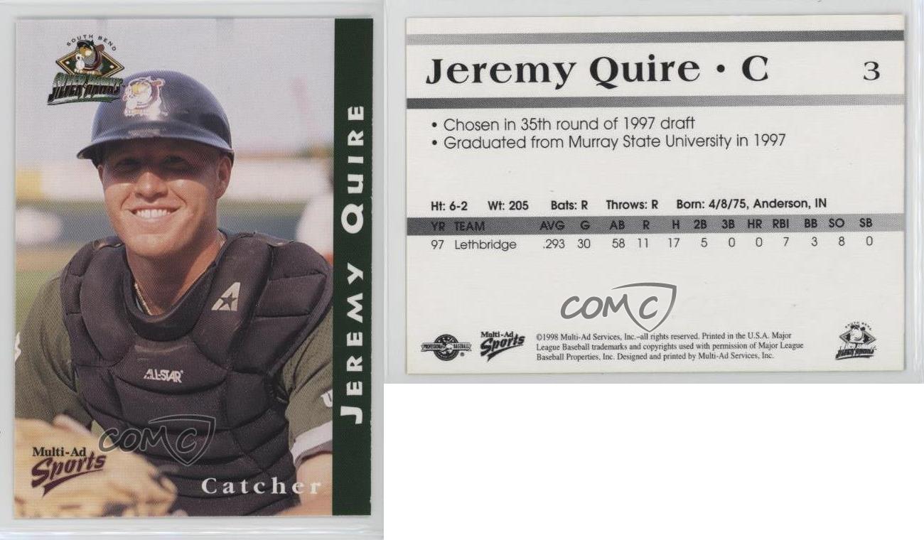 1998 Multi-annonces Sports South acheter Bend Silver Hawks Jeremy Quire #3