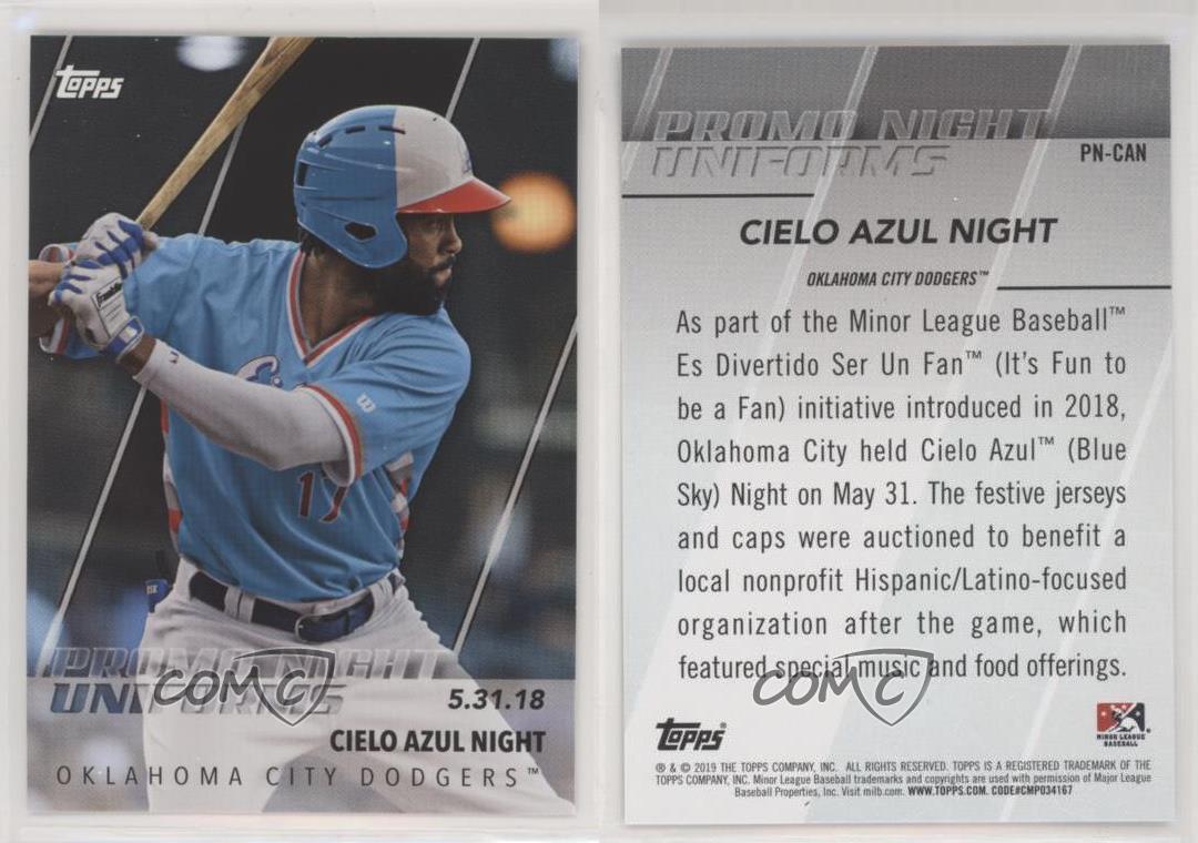 2019 Topps Pro Debut Baseball Promo Night Uniforms #PN-CAN