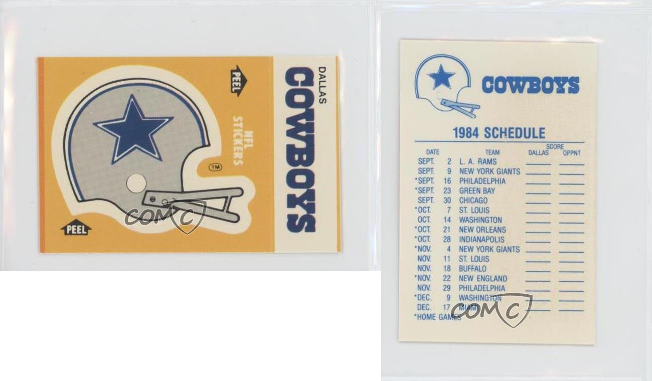 advocaat Zich voorstellen cement 1984 Fleer Teams in Action Stickers Dallas Cowboys (Helmet) #DAL.1 | eBay