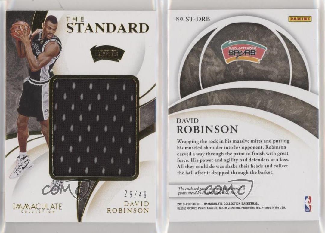 Panini Immaculate The Standard Relics 2019-20/49 David Robinson #ST-DRB HOF - Imagen 3 de 3