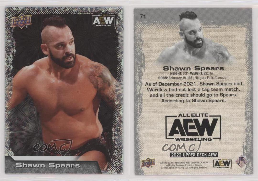 2022 Upper Deck AEW All Elite Wrestling Pyro Tye Dillinger Shawn Spears #71