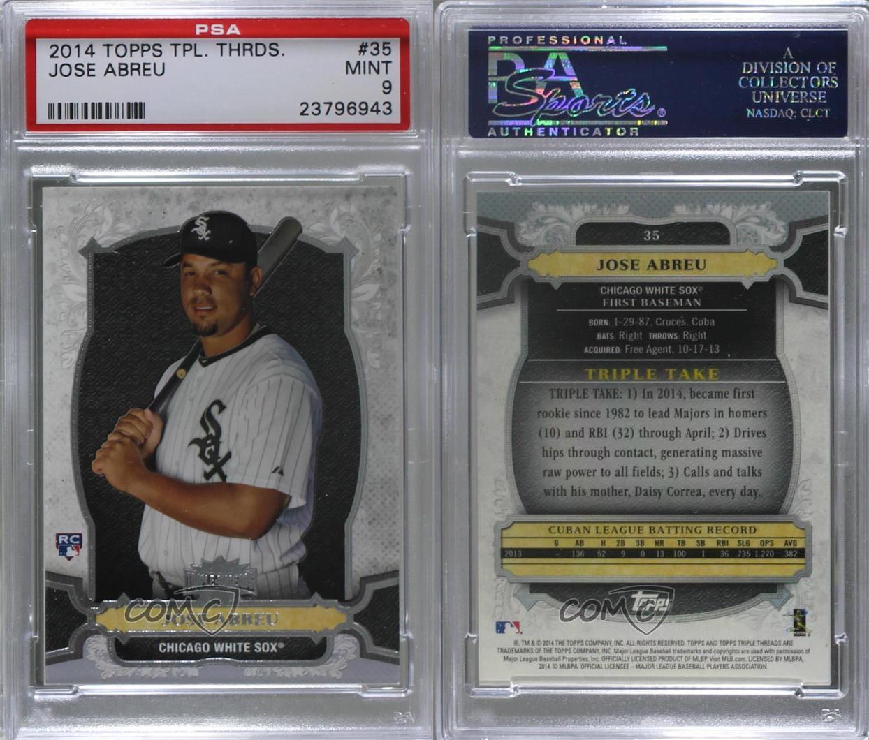 dougiefresh728's 2014 Topps Triple Threads - Rookie Autographs #TRA-JA - Jose  Abreu /100