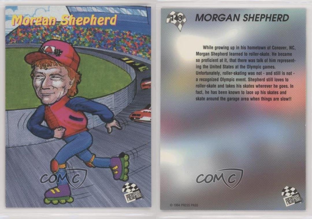 1994 Press Pass Morgan Shepherd #143 - Picture 3 of 4