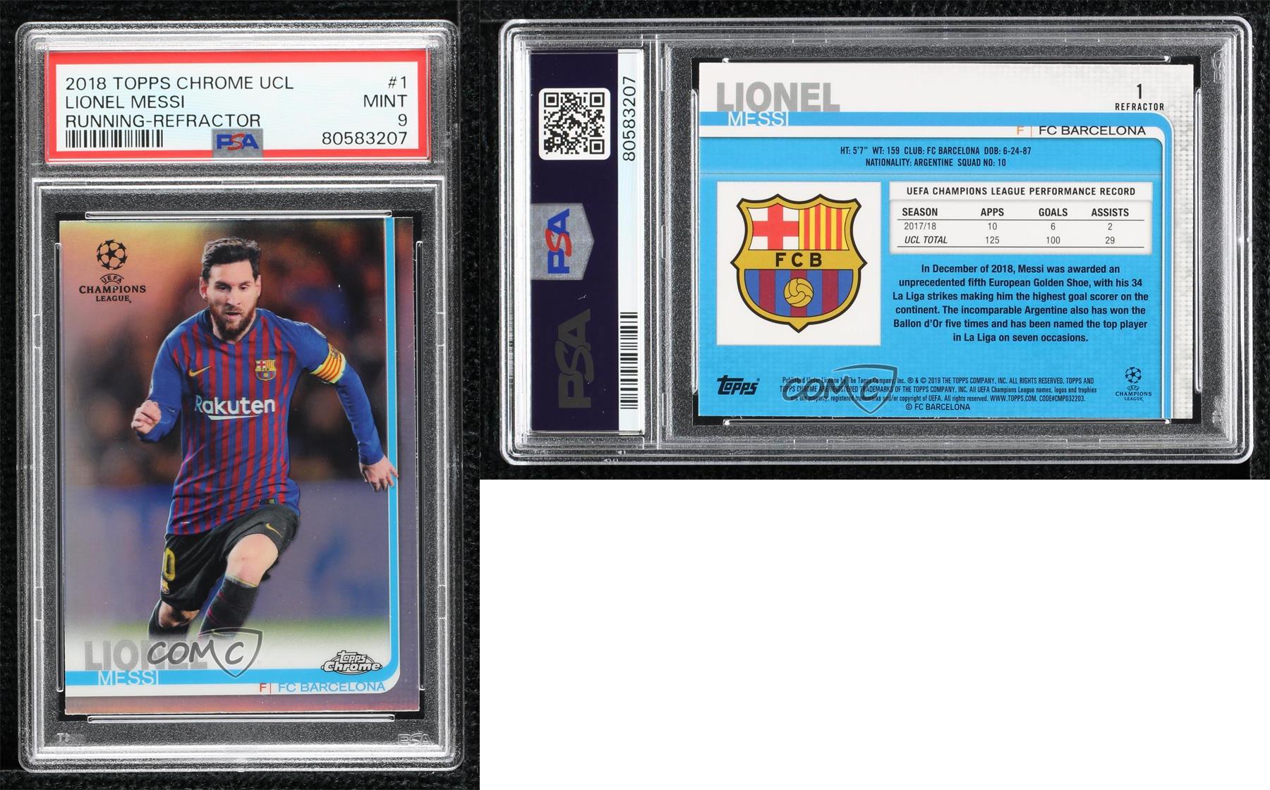 Lionel Messi 2018 Topps Chrome UEFA Champions League #1