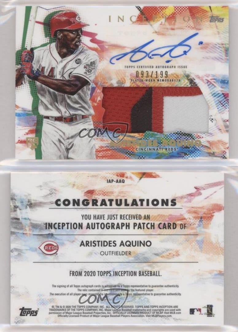 2020 Topps Inception Aristides Aquino Rookie Emerging Stars