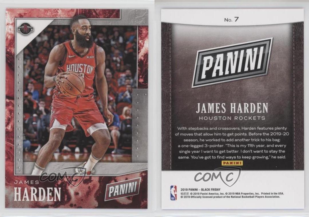 2019 Panini Black Friday James Harden #7 | eBay