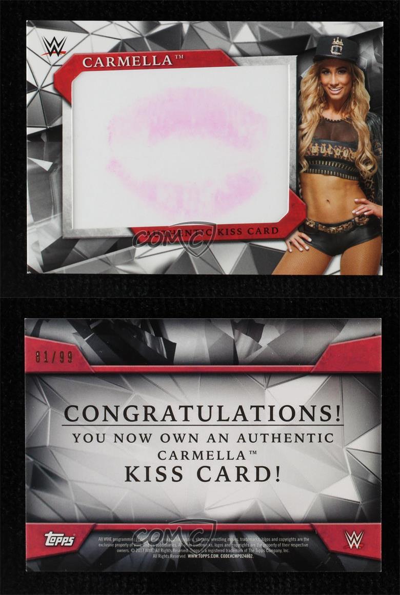 人気商品超目玉 目玉商品 wwe Kiss card カーメラ Carmella