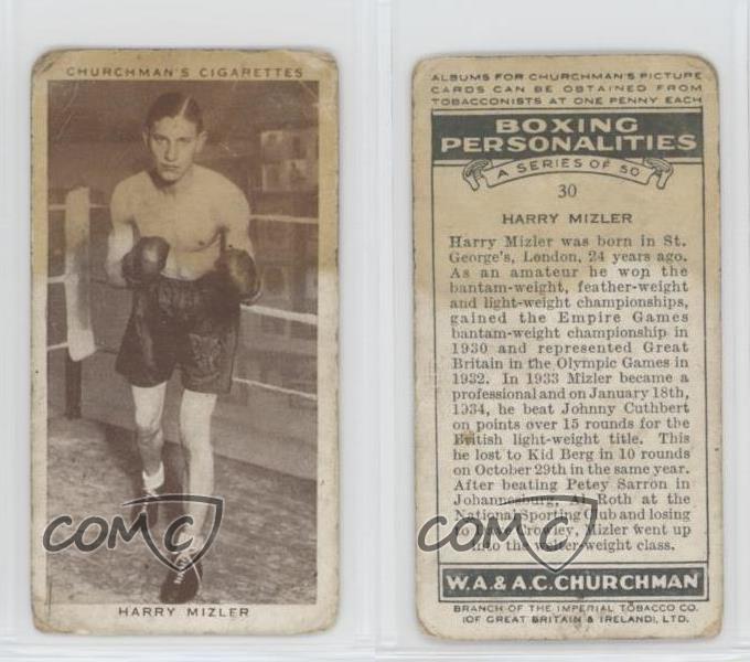 HARRY MIZLER CHURCHMAN-BOXING PERSONALITIES-#30