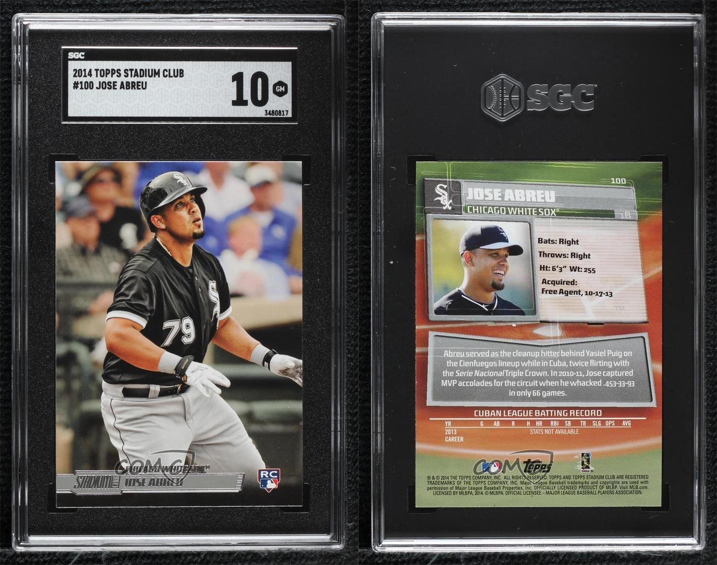 Jose Abreu 2014 Stadium Club Gold Foil #100 Price Guide - Sports