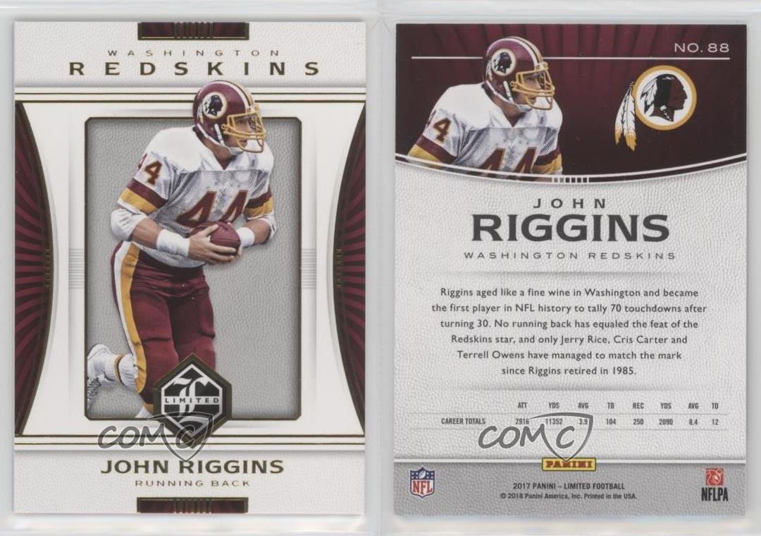 Panini Limited 2017 John Riggins #88 patio - Imagen 3 de 4