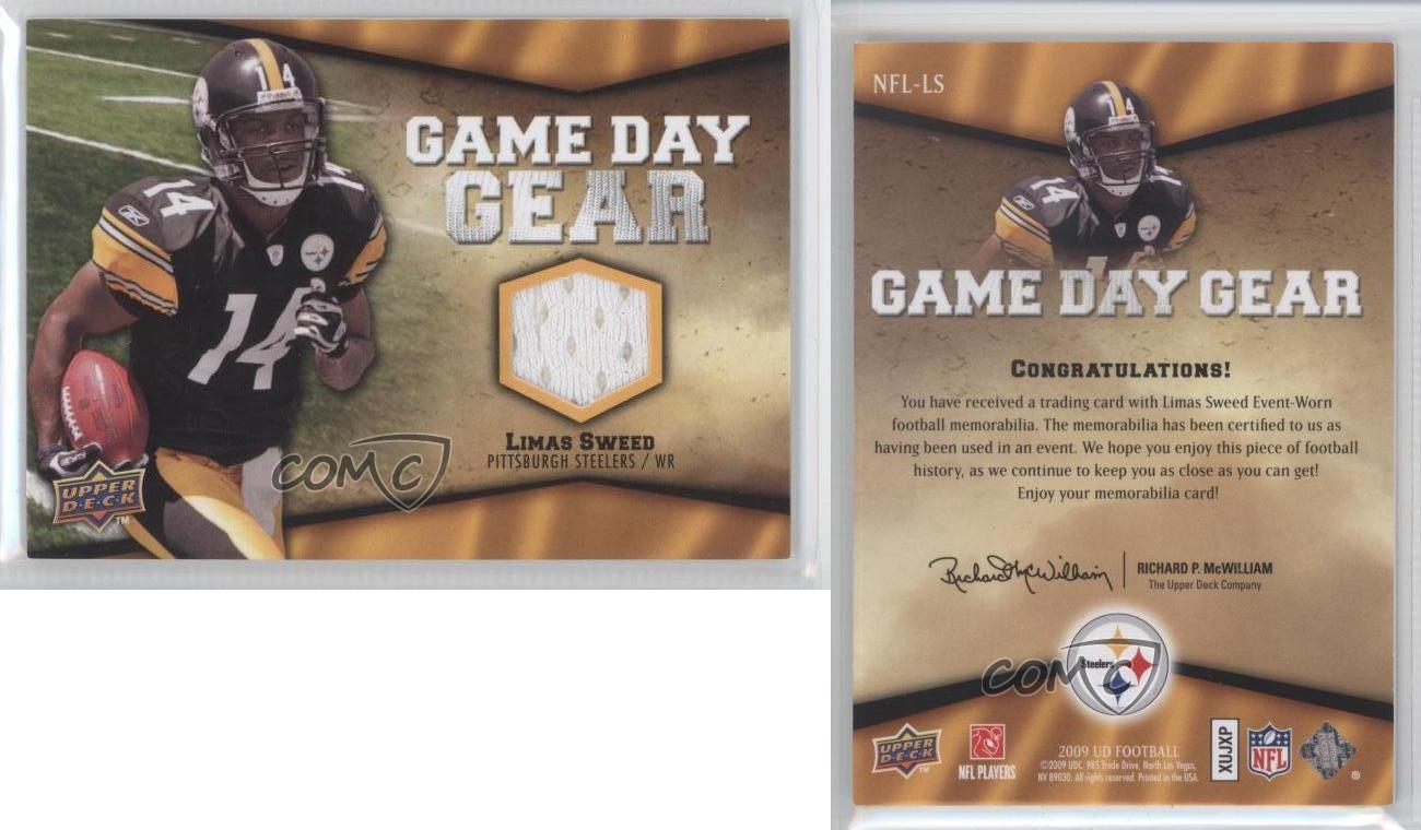 2009 Upper Deck Game Day Gear #NFL-LS Limas Sweed Pittsburgh